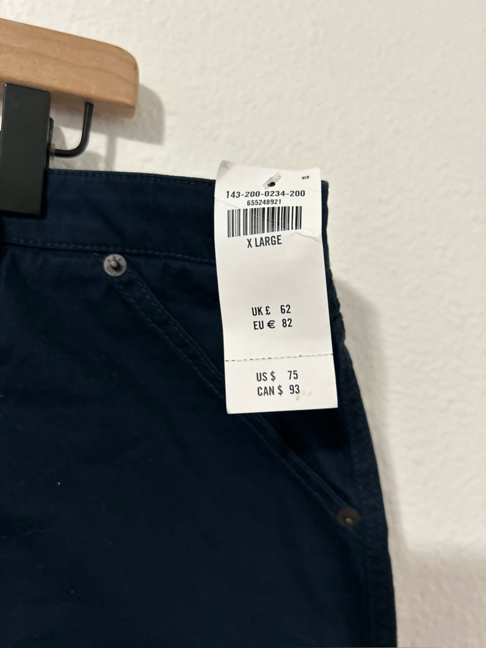 Abercrombie & Fitch NAVY BLUE MINI SKIRT SIZE  XL - Picture 3 of 6